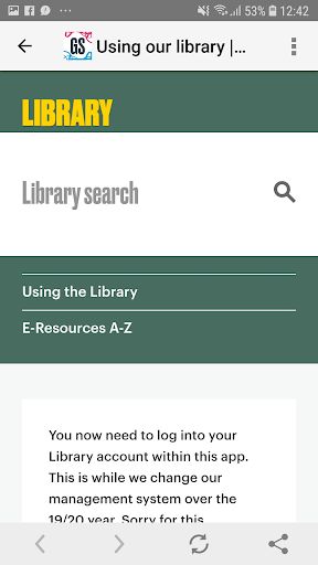 Goldsmiths Student App Screen 2