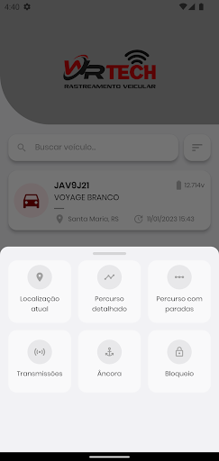 WR Tech Rastreamento Screen 2