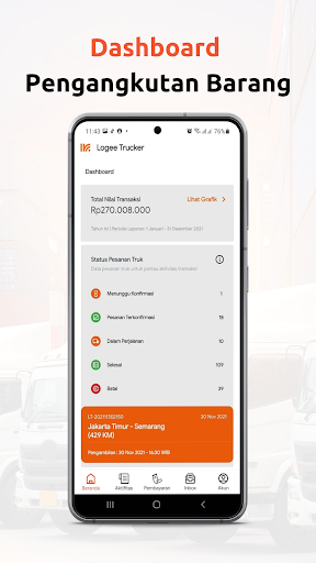 Android application Logee Trucker screenshort