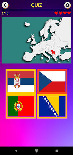 Europe Flags and Maps Quiz - Screenshot 4