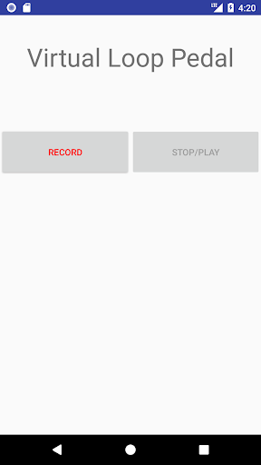 Android application Virtual Guitar Looper Pedal screenshort