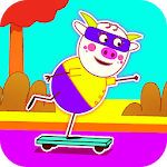 cow skater: scating game for kid Apk