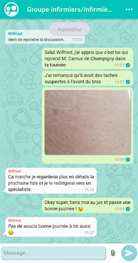 Android application Healphi Messenger screenshort