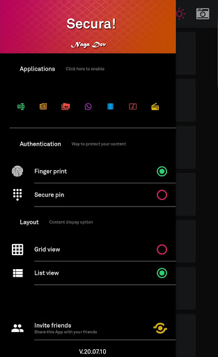 Android application Secure Note's screenshort