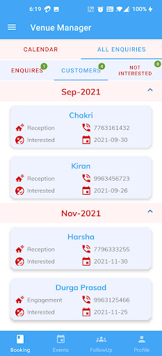 Venue Manager-Banquet Hall CRM