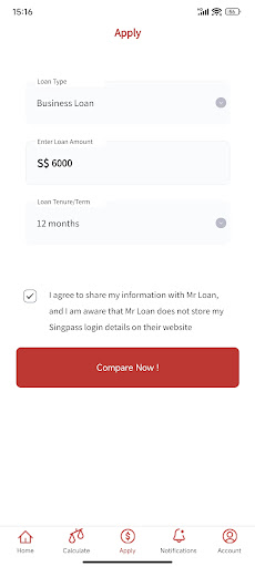 Mr Loan Screen 2