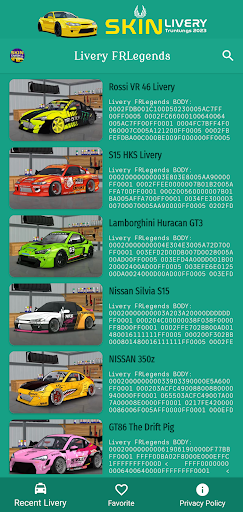Livery FRLegends Skins Screen 2