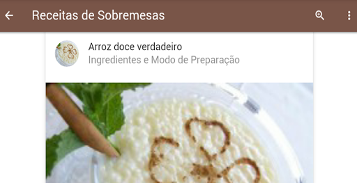 Receitas De Doces E Sobremesas