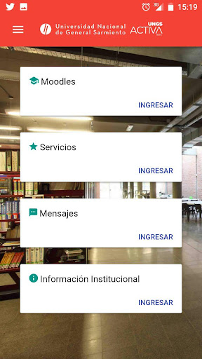 UNGS Activa Screen 2