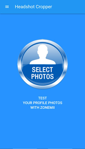 Android application Automatic Headshot Cropper screenshort