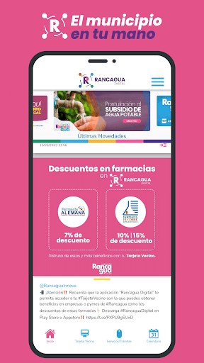 Android application Rancagua Digital screenshort