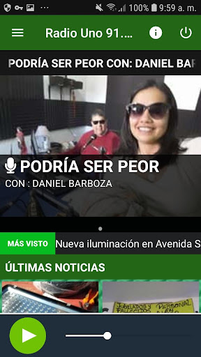 Android application Radio Uno 91.1 - La Radio de D screenshort