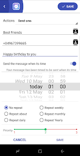Phone Schedule - Call, SMS, Wifi Screenshot
