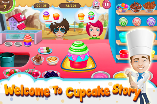 Android application Cooking Story Cupcake screenshort