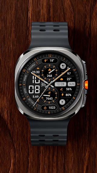 Half Screen Orange ZKin Watch screenshot 5