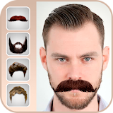 Men beard photo editor Mustache icon