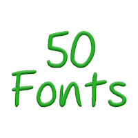 Fonts for FlipFont 50 23