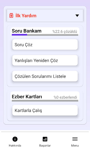 Ehliyet Sınavı Soru Bankası ekran görüntüsü
