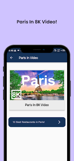 Paris Guide Screen 2