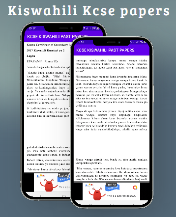 Kcse kiswahili: past papers. Screen 2