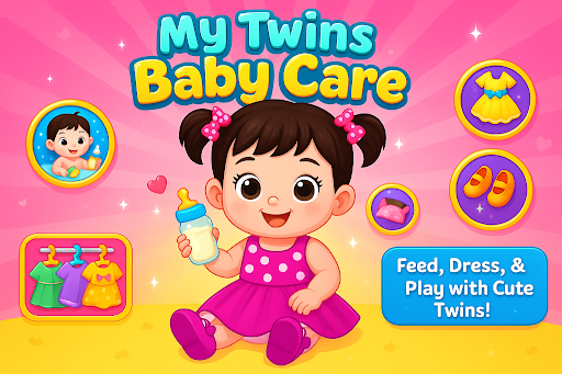 My Twins Baby Care & Dress Up screenshot 0