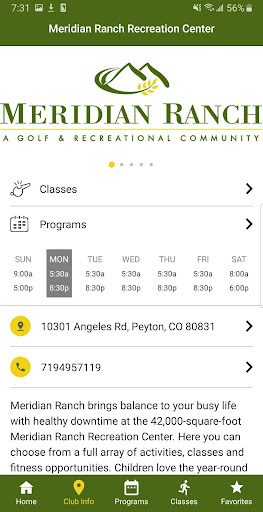 Meridian Ranch Recreation Screen 3