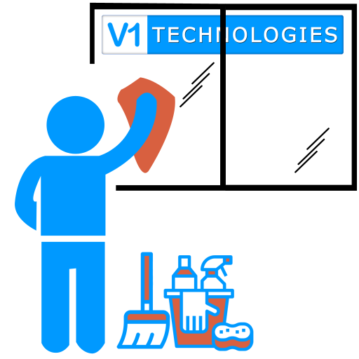 V1 Cleaners logo