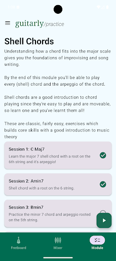 Guitarly Practice: Learn ekran görüntüsü