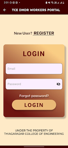 Android application TCE DMDR screenshort