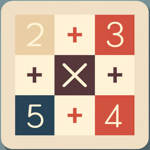 Math number games: Cross Math logo