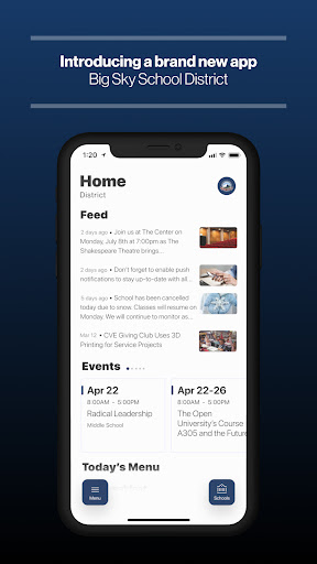 Android application Big Sky School District screenshort