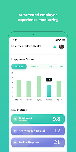 Android application Carelytics screenshort