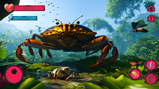 Android application Wild King Crab Jungle Hunter screenshort