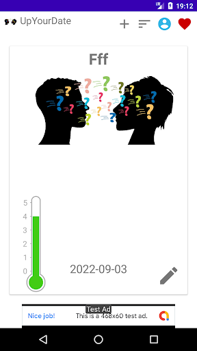 UpYourDate Screen 2