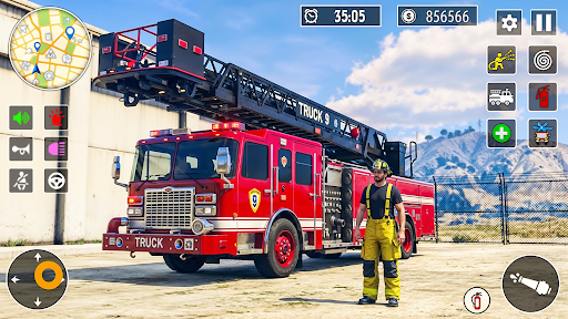Firefighter 3d -Ambulance Game screenshot 2