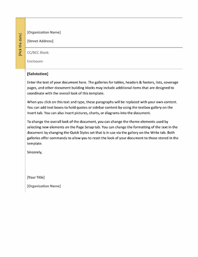 Android application Formal Letter Templates screenshort