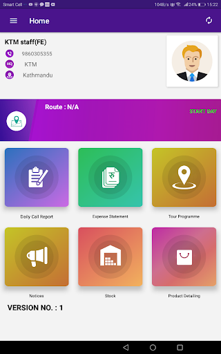 Android application Swoniga Reporting screenshort