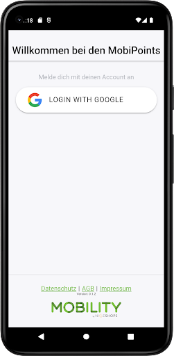 Android application MobiPoints screenshort