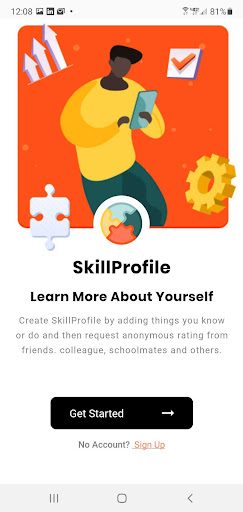 Android application SkillProfile screenshort