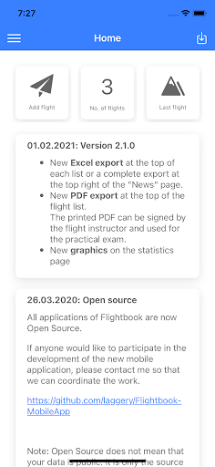Flightbook Screen 2