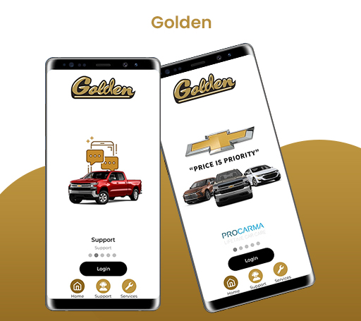 Android application Golden Motors screenshort