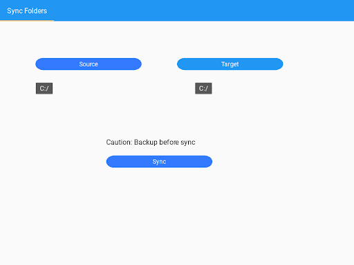 Android application BasicSync screenshort