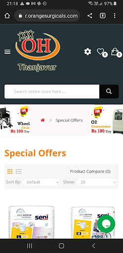 Android application Orange Surgicals Thanjavur screenshort