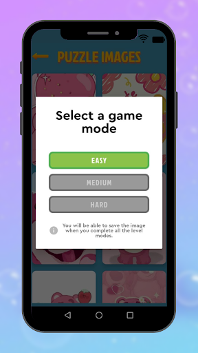 Screenshot of Cute Pink Bear Jigsaw Puzzle