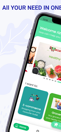 Android application Bazarkart-Grocery & E-commerce screenshort