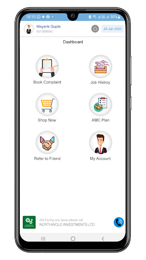 NORTHWOLD SERVICE CRM Screen 3