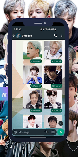 Android application Woojin SKZ Animated WASticker screenshort
