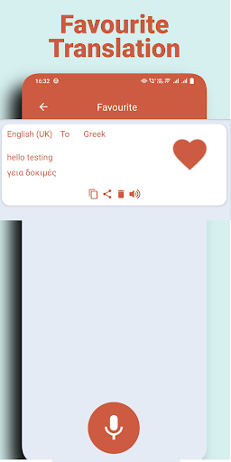 Speak and Translate Language Screen 3