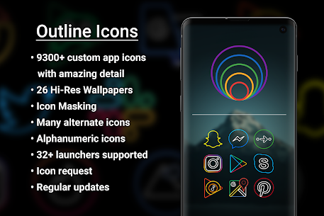 Outline Icons Icon Pack MOD APK 3.23 (Patch Unlocked) 1