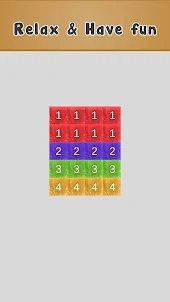 Cube Merge Number Slide Puzzle